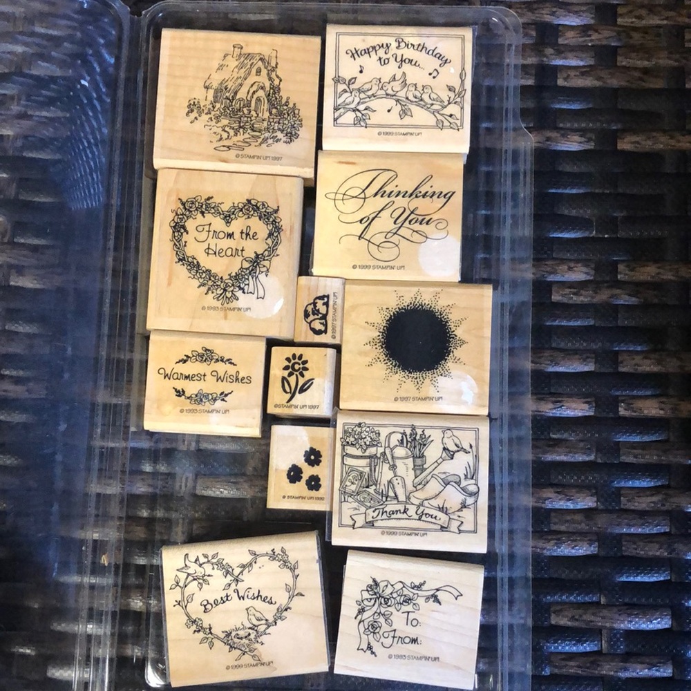 Stampin Up set of 12 stamps